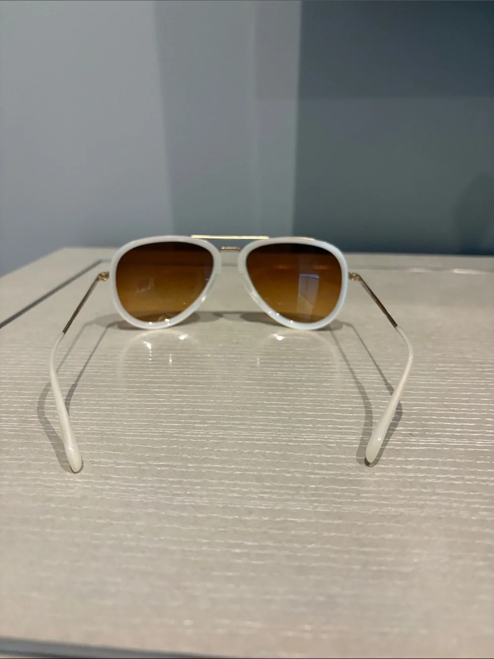 Authentic Oliver Peoples Gold Frame Sunglasses with Brown Lenses